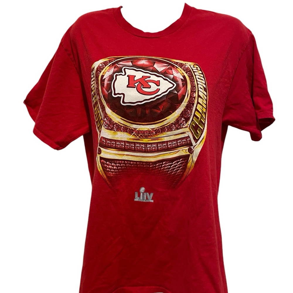 FANATICS NFL KANSAS CITY CHIEFS Super Bowl LIV Red TShirt Medium